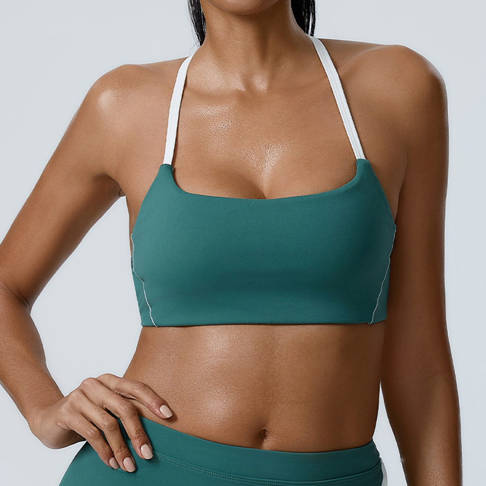 Push Up Bra Padded - Sexy Neckholder-Yoga-BH für Damen, stoßfest, für