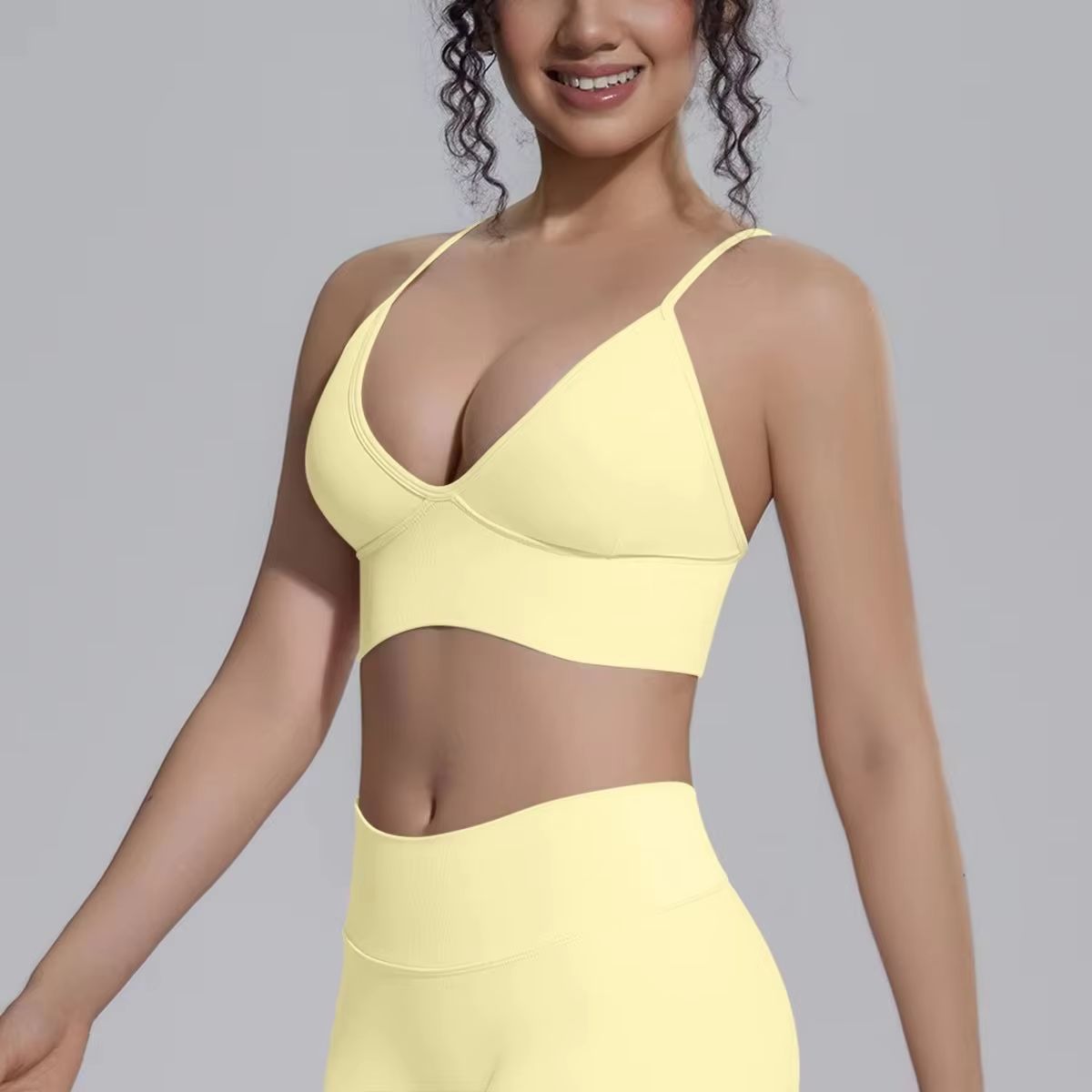 Push Up Bra Padded - Damen Yoga-BH Fitness Lauf Workout Gym