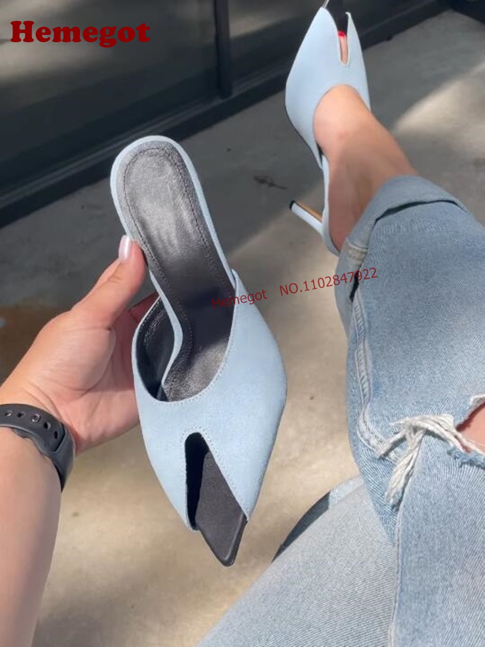 Hellblaue Wildleder-Slipper mi – Slip Dress Satin Bewertung und Preis